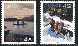 Norwegia Mi.1123-1124 czyste** znaczki