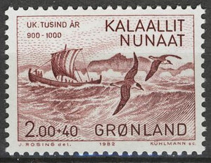 Gronland Mi.0137 czyste** znaczki