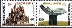Grecja Mi.1651-1652 A parka czyste** Europa Cept
