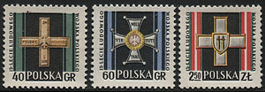 924-926 czyste** 15-lecie Ludowego Wojska Polskiego