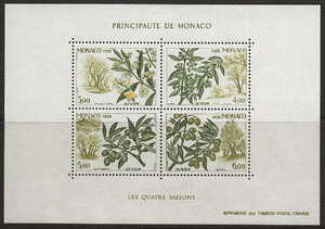 Monaco Mi.1884-1887 blok 41 czyste**