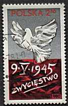 Znaczek Polski. 2536 kasowany** 35 rocznica zwycięstwa nad faszyzmem