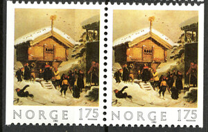 Norwegia Mi.0875 w parce czyste** znaczki