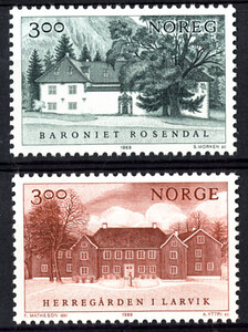 Norwegia Mi.1033-1034 czyste** znaczki
