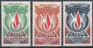 Francja Unesco Mi.13-15 czyste**