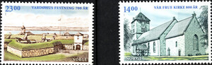 Norwegia Mi.1617-1618 czyste** znaczki