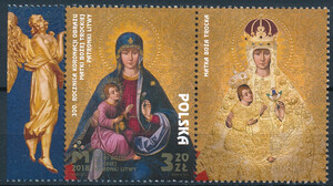 4852 przywieszka z prawej I czysty** 300. rocznica koronacji Obrazu Matki Bożej Trockiej - Patronki Litwy