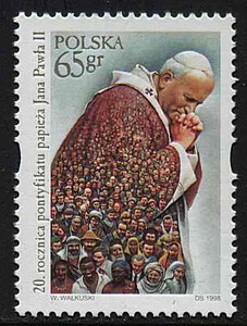 3584 czysty** 20 rocznica pontyfikatu Papieża Jana Pawła II