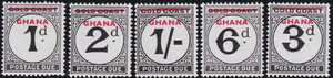 Ghana Mi.0001-5 czyste**