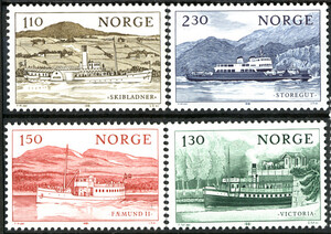 Norwegia Mi.0841-844 czyste** znaczki pocztowe