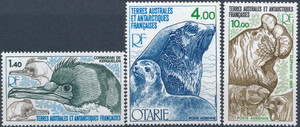 French Antarctic Territory Mi.0130-132 czyste**