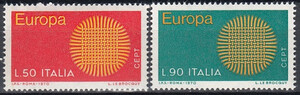 Włochy Mi.1309-1310 czyste** Europa Cept
