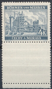 Protektorat Czech i Moraw Mi.033 pustopole pod znaczkiem czysty**