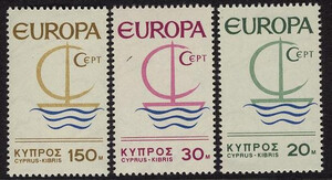 Cypr Mi.0270-272 czyste** Europa Cept