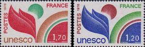 Francja - Unesco Mi.19-20 czyste**