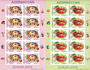 Azerbejdżan Mi.0608-609 Arkusiki czyste** Europa Cept