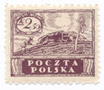 0083 B bu ciemnobrązowofioletowy papier biały ZL 10:11½ czysty** Wydanie w walucie koronowej