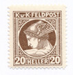 OA52 a ciemnobrązowy ZL 12½ czysty** Głowa Merkurego