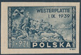0374 nieząbkowany atest 318/24 czysty** 6 rocznica walk o Westerplatte