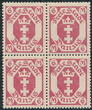 WMG 103 b karminoworóżowy czwórka gwarancja czyste** Wydanie obiegowe - herb Gdańska 220/26
