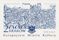 3679 Blok 170 A plamka w cyfrze czysty** Kraków- Europejskie Miasto Kultury, Słania