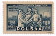 0386 a papier szarożółty gruby guma żółta czysty** VII Kongres Związków Zawodowych