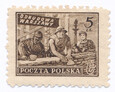 0513 a ciemnobrązowy papier cienki ZL 10¾:11¼ gwarancja czysty**  Wydanie na odbudowę Warszawy