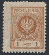 0182 x papier cienki ZL 10½:10¼ czysty** Orzeł w wieńcu