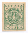 0086 A by jasnozielony papier żeberkowany poziomo czysty** Wydanie w walucie markowej