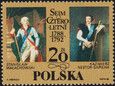 3020 plama przed kotarą czysty** 200 rocznica Sejmu Czteroletniego 1788 - 1792 