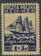 0368 a papier szarożółty średni gładki czysty** Liga Morska