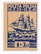 0368 b papier gruby gąbczasty czysty** Liga Morska 