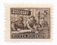0513 a ciemnobrązowy papier średni jednolity ZL 12¾:11½ gwarancja czysty**  Wydanie na odbudowę Warszawy