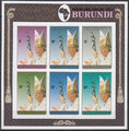 Burundi Mi.1714-1719 B blok 128B czyste**