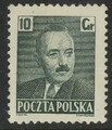 0534 a papier biały średni gładki guma bezbarwna czysty** Bolesław Bierut
