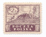 0083 B au brązowofioletowy papier biały ZL 11½ gwarancja czysty** Wydanie w walucie koronowej