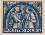 113 Projekt konkursowy barwa niebieska- Jan Ogórkiewicz Polskie Marki Pocztowe 1918 rok