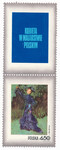 1968 przywieszka nad znaczkiem czyste** Dzień Znaczka - kobieta w malarstwie polskim