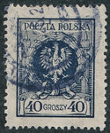 0191 kasowany Orzeł w wieńcu
