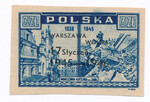 0389 czysty** 1 rocznica wyzwolenia Warszawy
