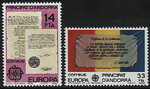 Andorra hiszpańska 153-154 czyste** Europa Cept