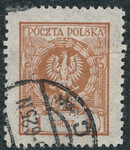 0182 kasowany Orzeł w wieńcu
