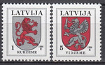 Łotwa Mi.0371+373 A II (1996) czyste**