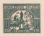 129 Projekt konkursowy barwa zielona- Antoni Dzierzbicki Polskie Marki Pocztowe 1918 rok
