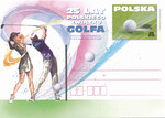 Cp 1824 czysta 25 lat Polskiego Związku Golfa