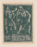 081 Projekt konkursowy barwa zielona- J. Sosnkowski, B. Pniewski Polskie Marki Pocztowe 1918 rok