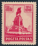 XXI karminowy niewprowadzony do obiegu czysty** Pomnik grunwaldzki 486/25
