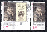 4695 znaczki rozdzielone przywieszką czyste** 450.Rocznica ur. J. Jasseniusa wydanie wspólne