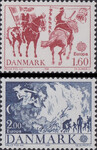 Dania Mi.0730-731 czyste** Czesław Słania, CEPT