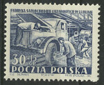 0655 b papier średni biały gładki guma żółtawa czysty** Uruchomienie Fabryki Samochodów Ciężarowych w Lublinie